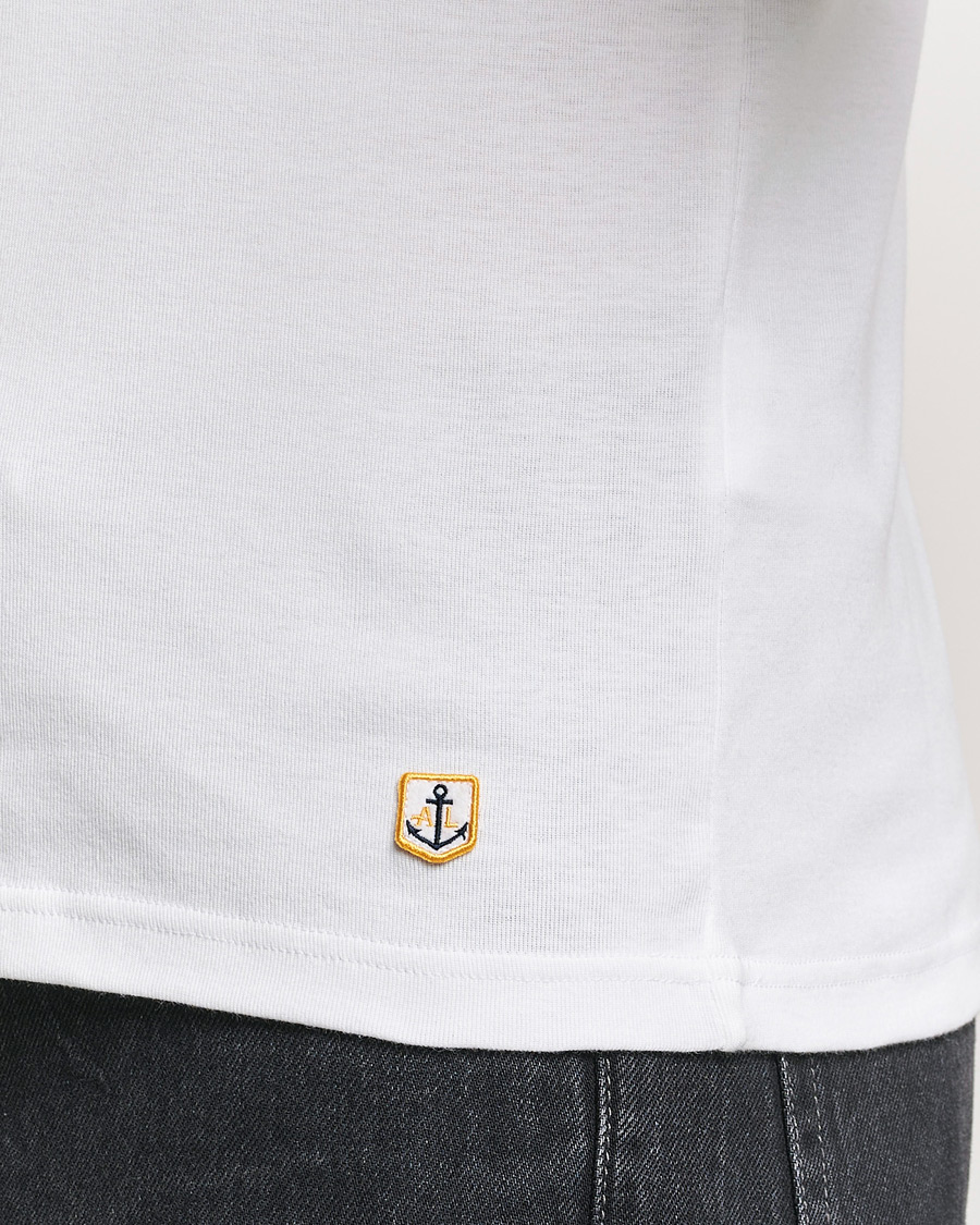 Herren | T-Shirts | Armor-lux | 2-Pack Crew Neck T-Shirt White/Rich Navy