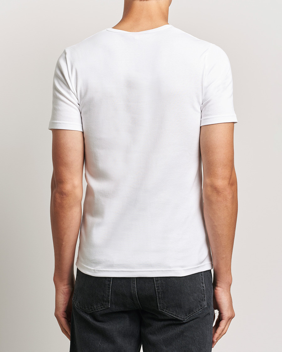 Herren | T-Shirts | Armor-lux | 2-Pack Crew Neck T-Shirt White/Grey Melange