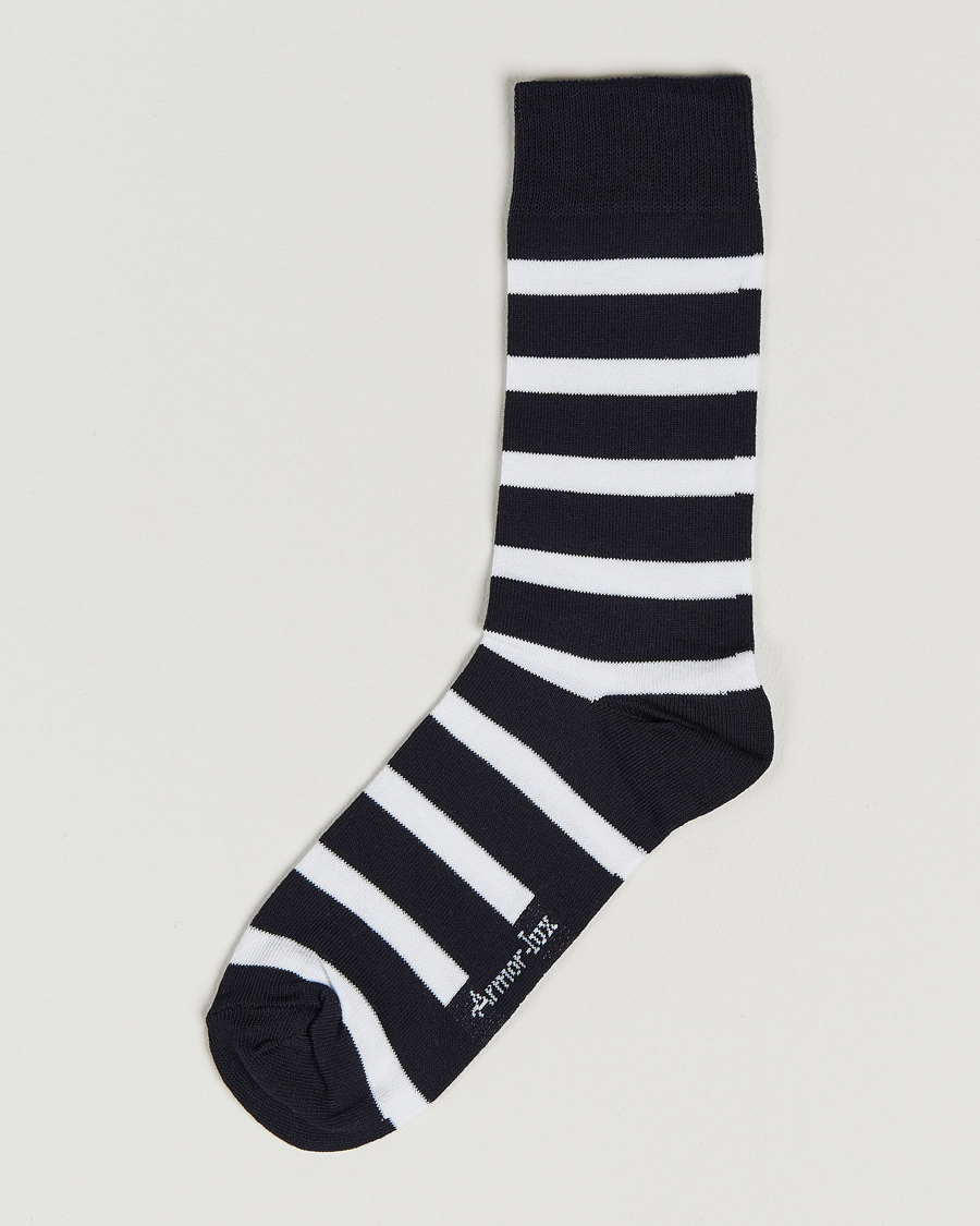 Herren | Unterwäsche | Armor-lux | Loer Stripe Sock Rich Navy/White