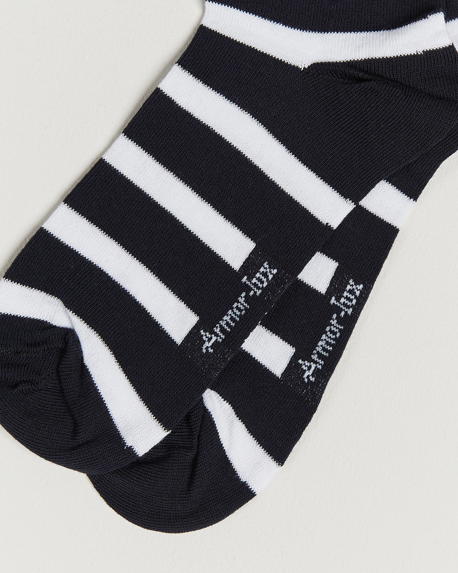 Herren | Armor-lux | Armor-lux | Loer Stripe Sock Rich Navy/White