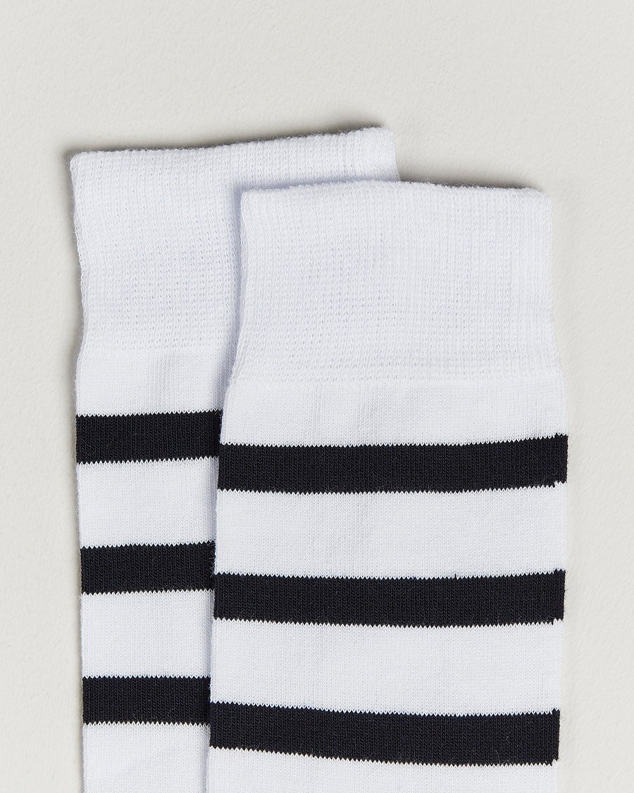 Herren |  | Armor-lux | Loer Stripe Sock White/Rich Navy