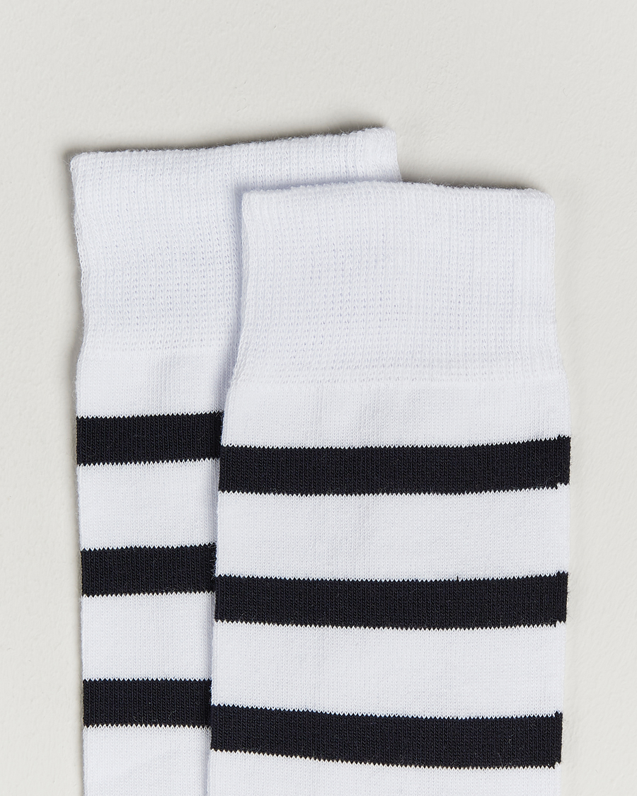 Herren | Kleidung | Armor-lux | Loer Stripe Sock White/Rich Navy