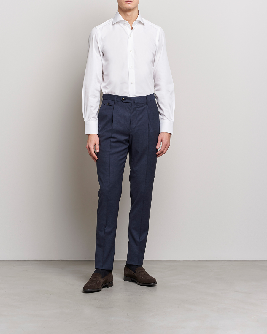 Herren | Hemden | Finamore Napoli | Milano Slim Fit Classic Shirt White