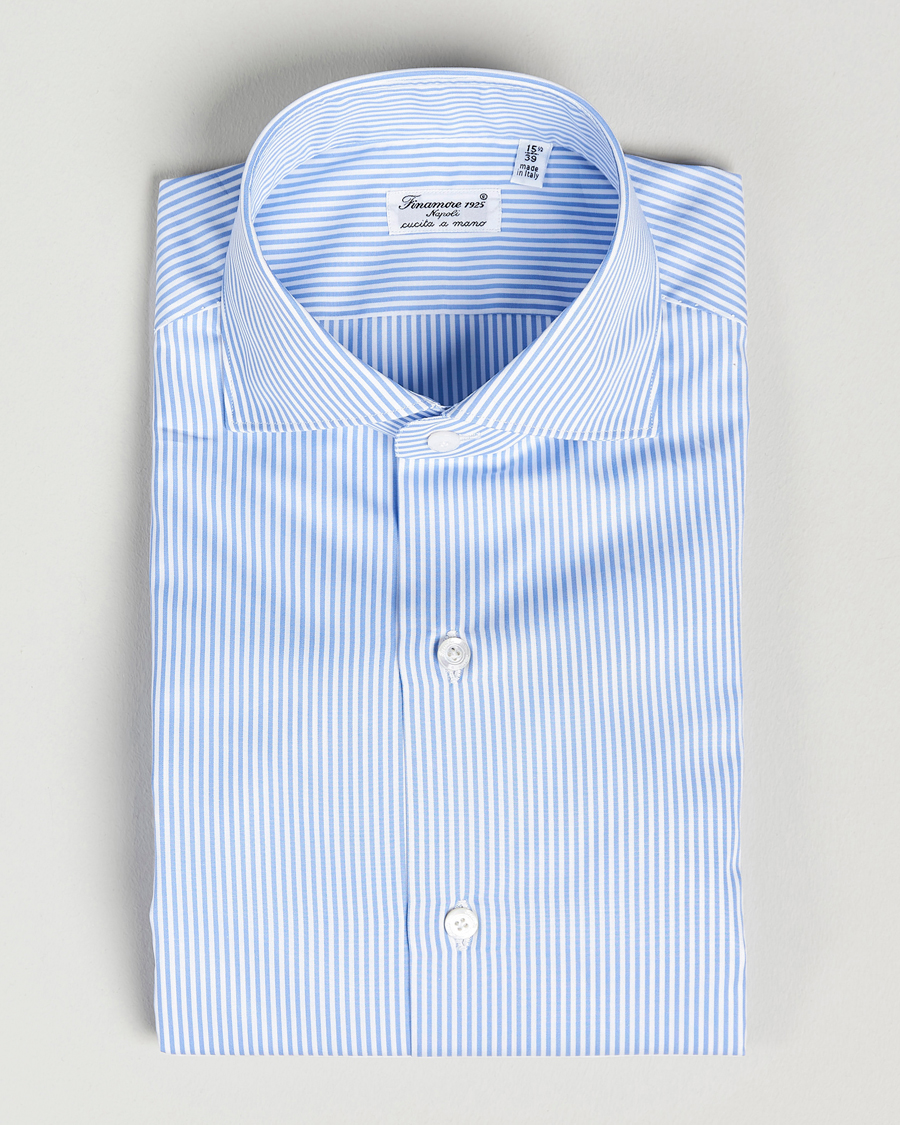 Herren | Hemden | Finamore Napoli | Milano Slim Fit Classic Shirt Blue