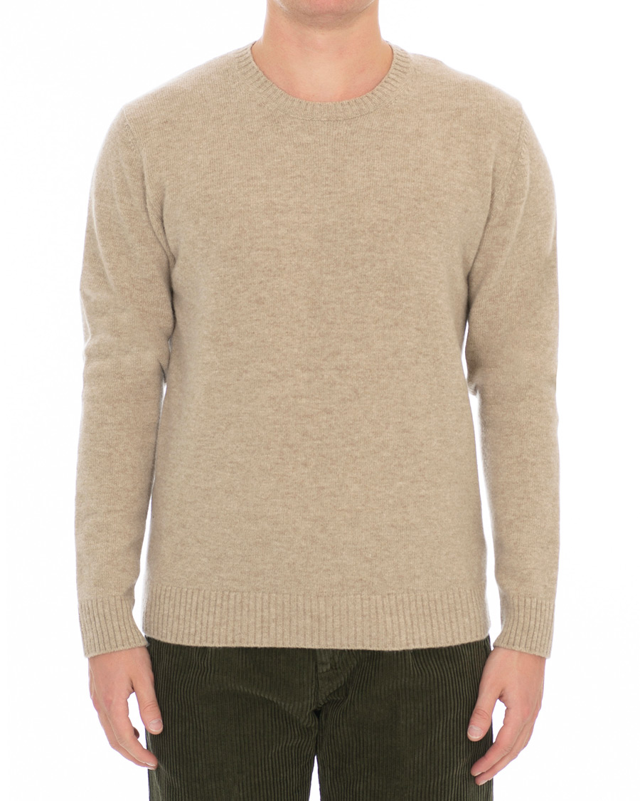 Herren | Pullover | Altea | Virgin Wool Crew Neck Sweater Sand