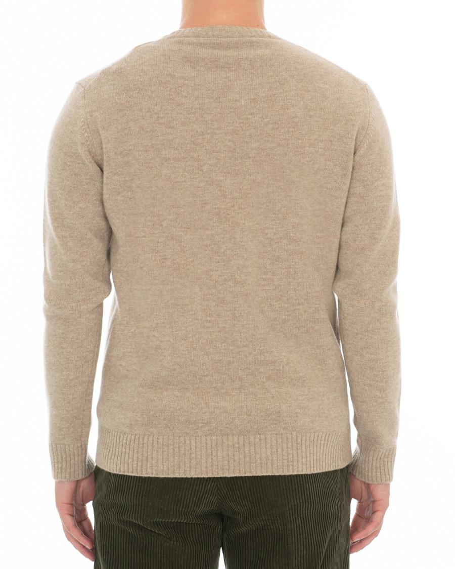 Herren | Pullover | Altea | Virgin Wool Crew Neck Sweater Sand