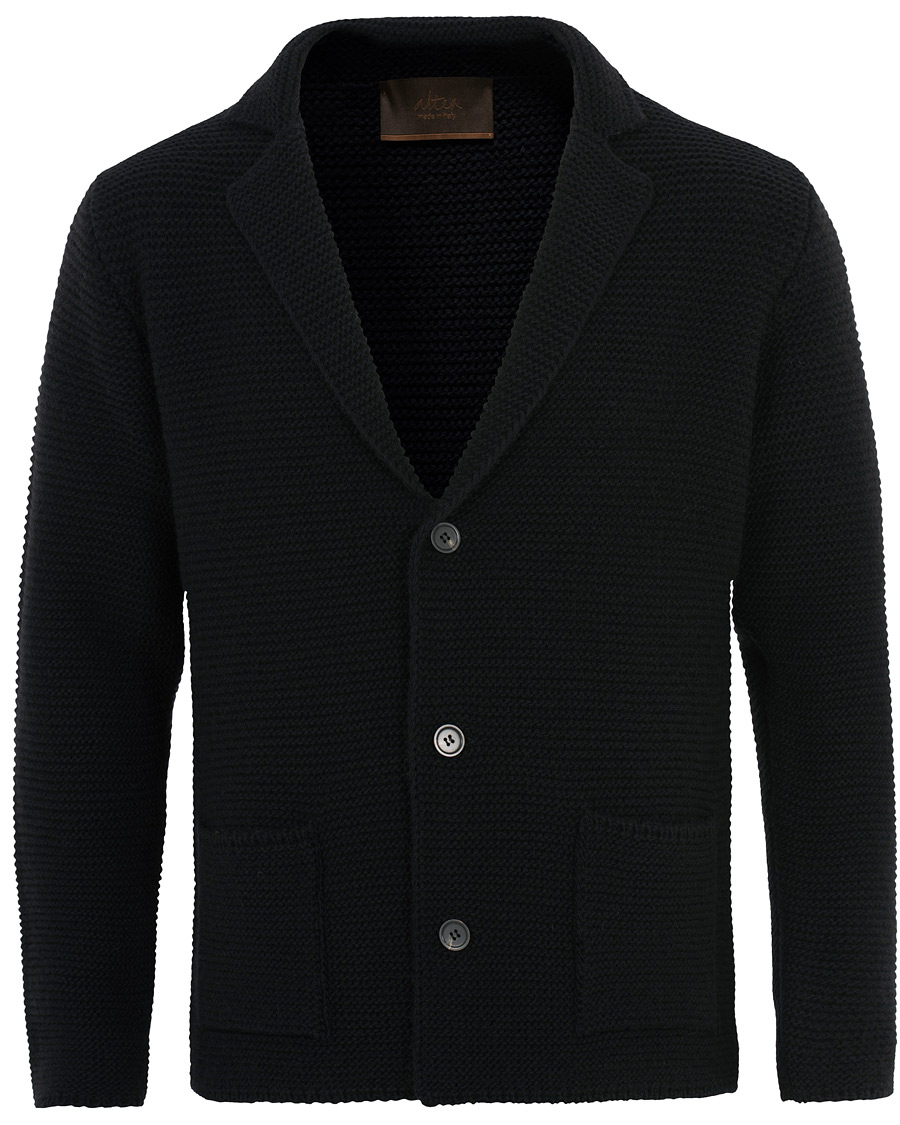 Herren | Pullover | Altea | Knitted Cardigan Blazer Navy