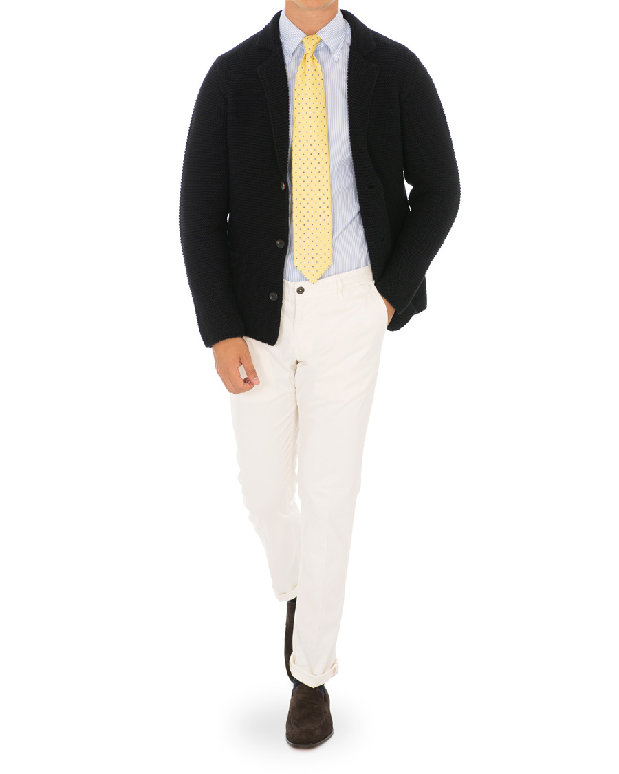 Herren | Pullover | Altea | Knitted Cardigan Blazer Navy