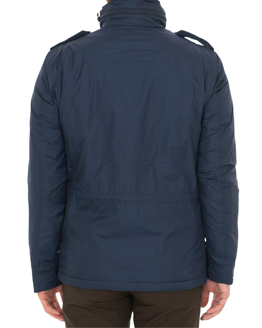 Herren | Jacken | Aspesi | Minifield Wool Lined Field Jacket Dark Blue
