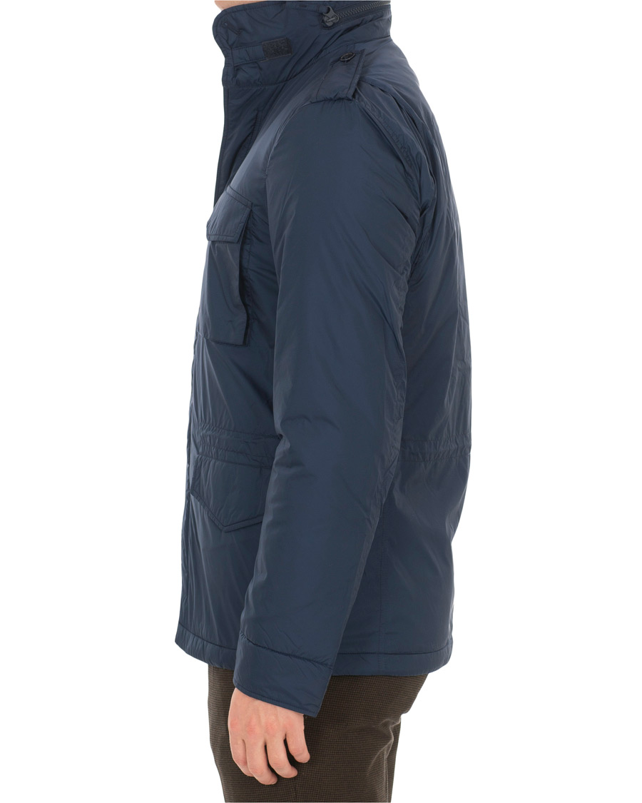 Herren | Jacken | Aspesi | Minifield Wool Lined Field Jacket Dark Blue