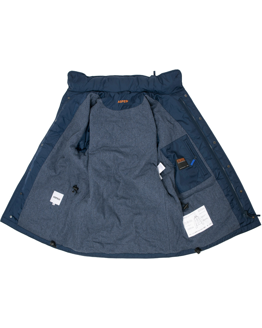 Herren | Jacken | Aspesi | Minifield Wool Lined Field Jacket Dark Blue