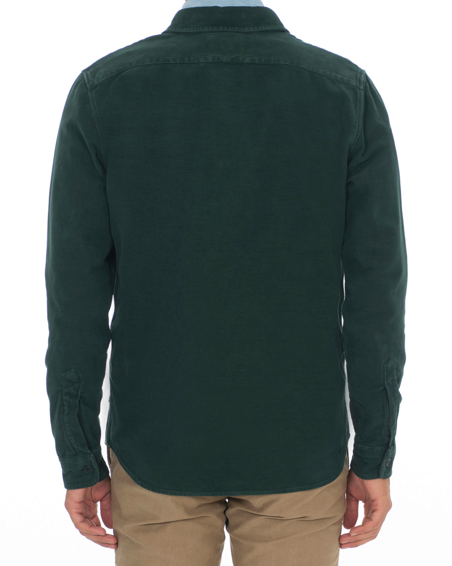 Herren | Hemden | Aspesi | Garment Dyed Cotton Shirt Jacket Dark Green