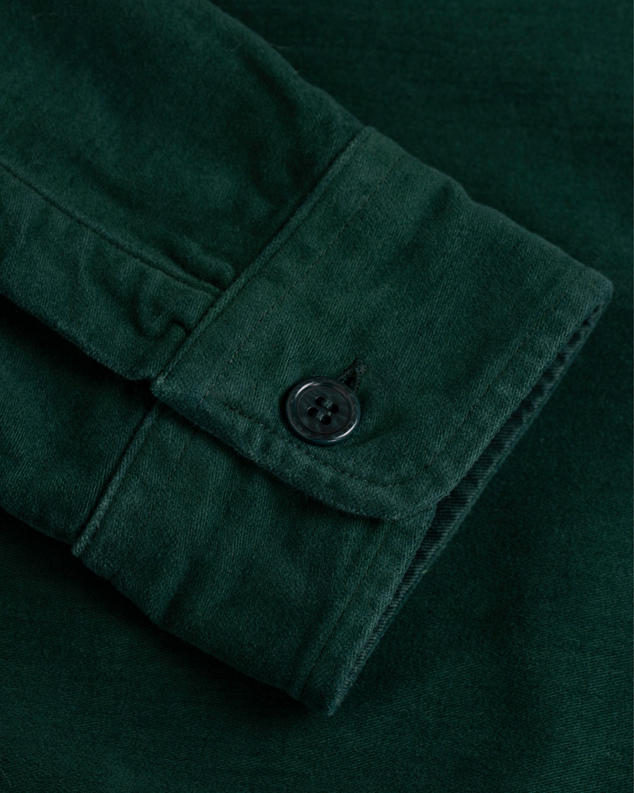 Herren | Hemden | Aspesi | Garment Dyed Cotton Shirt Jacket Dark Green