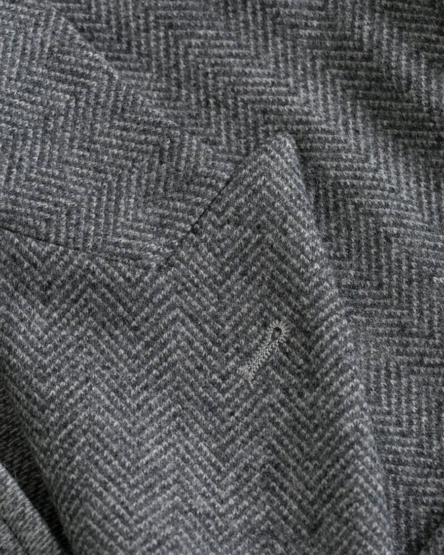 Herren | Sakkos | Barena | Mosto Double Breasted Herringbone Blazer Light Grey