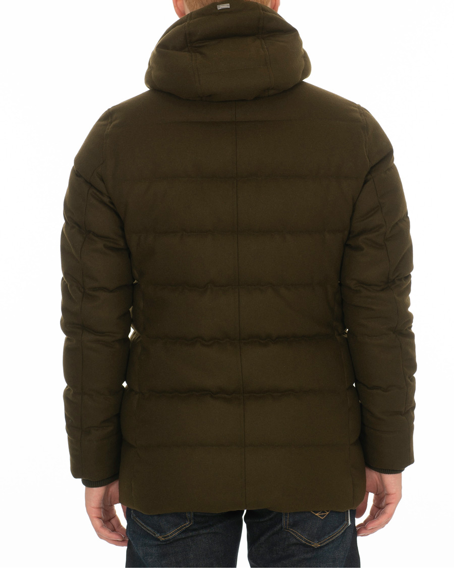 Herren | Jacken | Herno | Flannel Down Jacket Dark Green