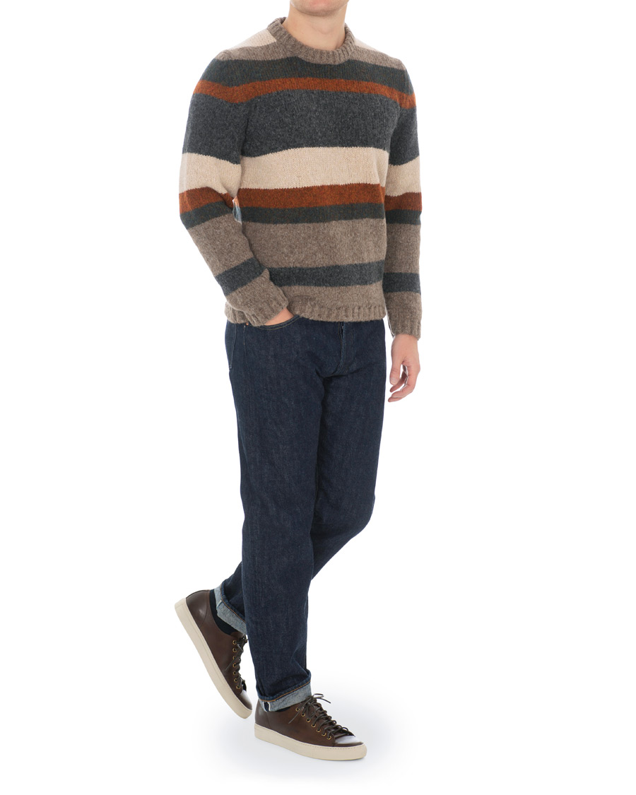 Herren | Pullover | Massimo Alba | Guli Wool/Alpaca Crew Neck Sweater Multicolour