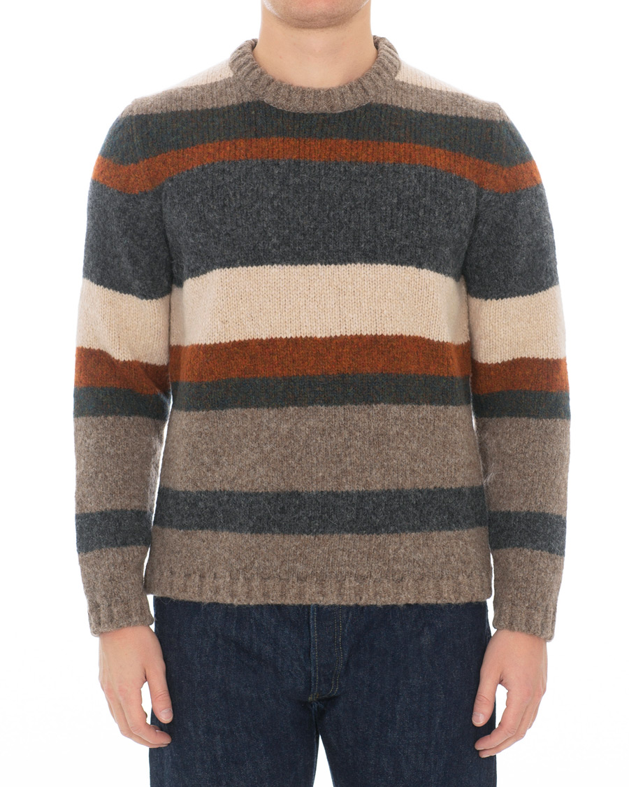 Herren | Pullover | Massimo Alba | Guli Wool/Alpaca Crew Neck Sweater Multicolour
