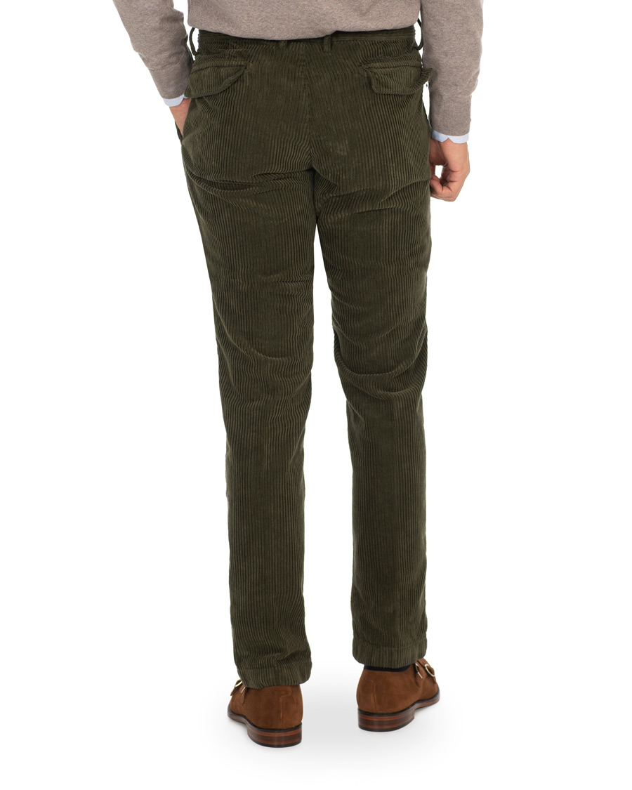 Herren | Hosen | Massimo Alba | Ionio Single Pleated Corduroy Trousers Military