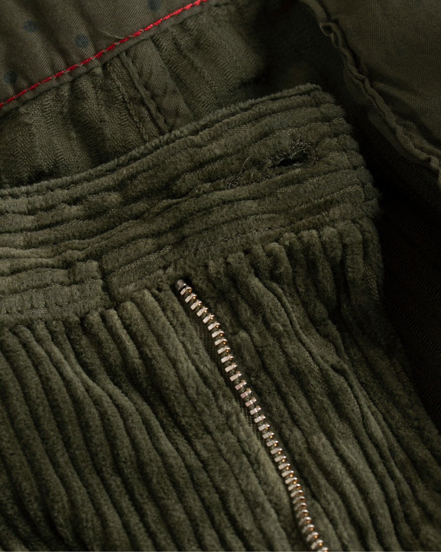 Herren | Hosen | Massimo Alba | Ionio Single Pleated Corduroy Trousers Military