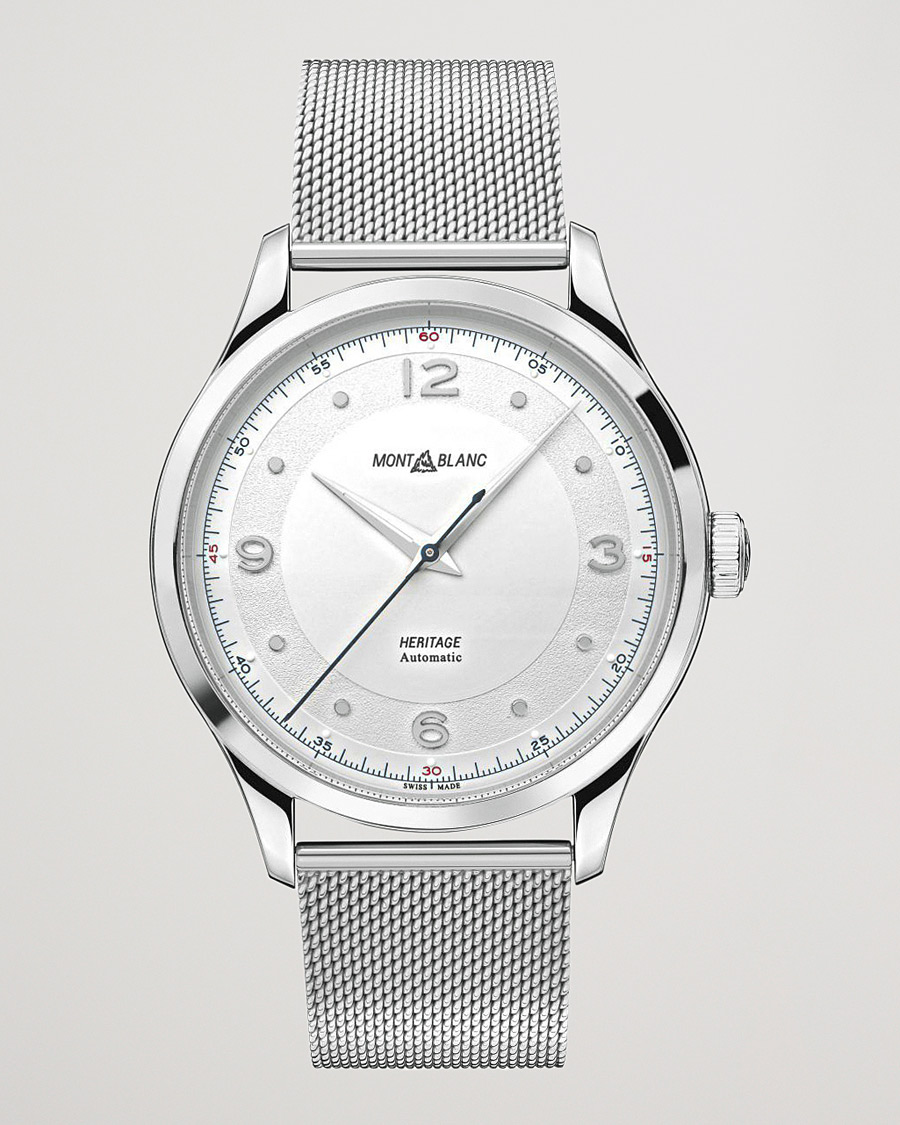 Herren | Montblanc Heritage Steel Automatic 40mm Silver Dial | Montblanc | Heritage Steel Automatic 40mm Silver Dial