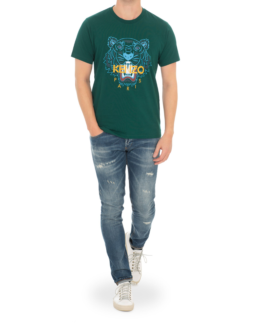 Herren | T-Shirts | KENZO | Icon Tiger T-shirt Green