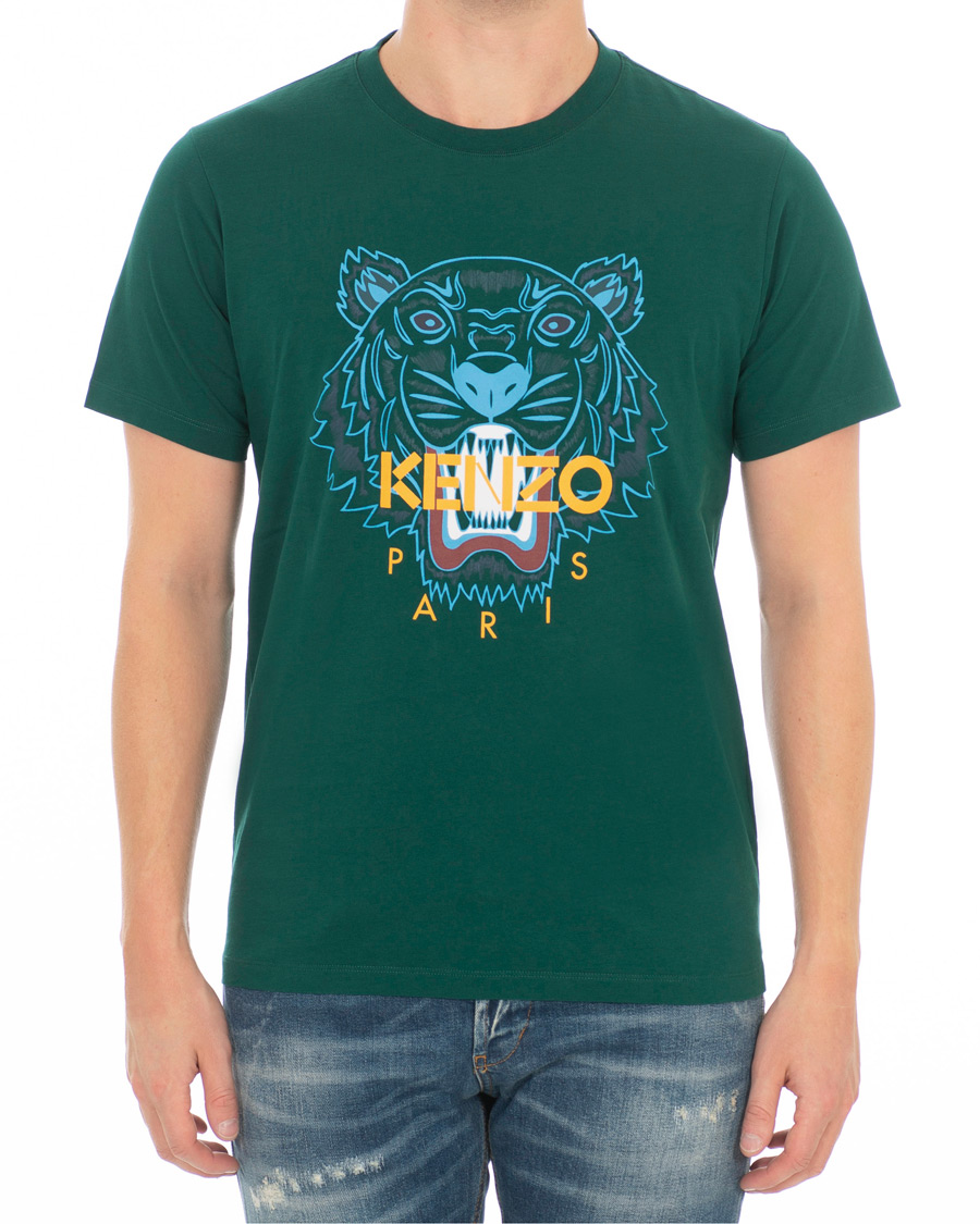 Herren | T-Shirts | KENZO | Icon Tiger T-shirt Green