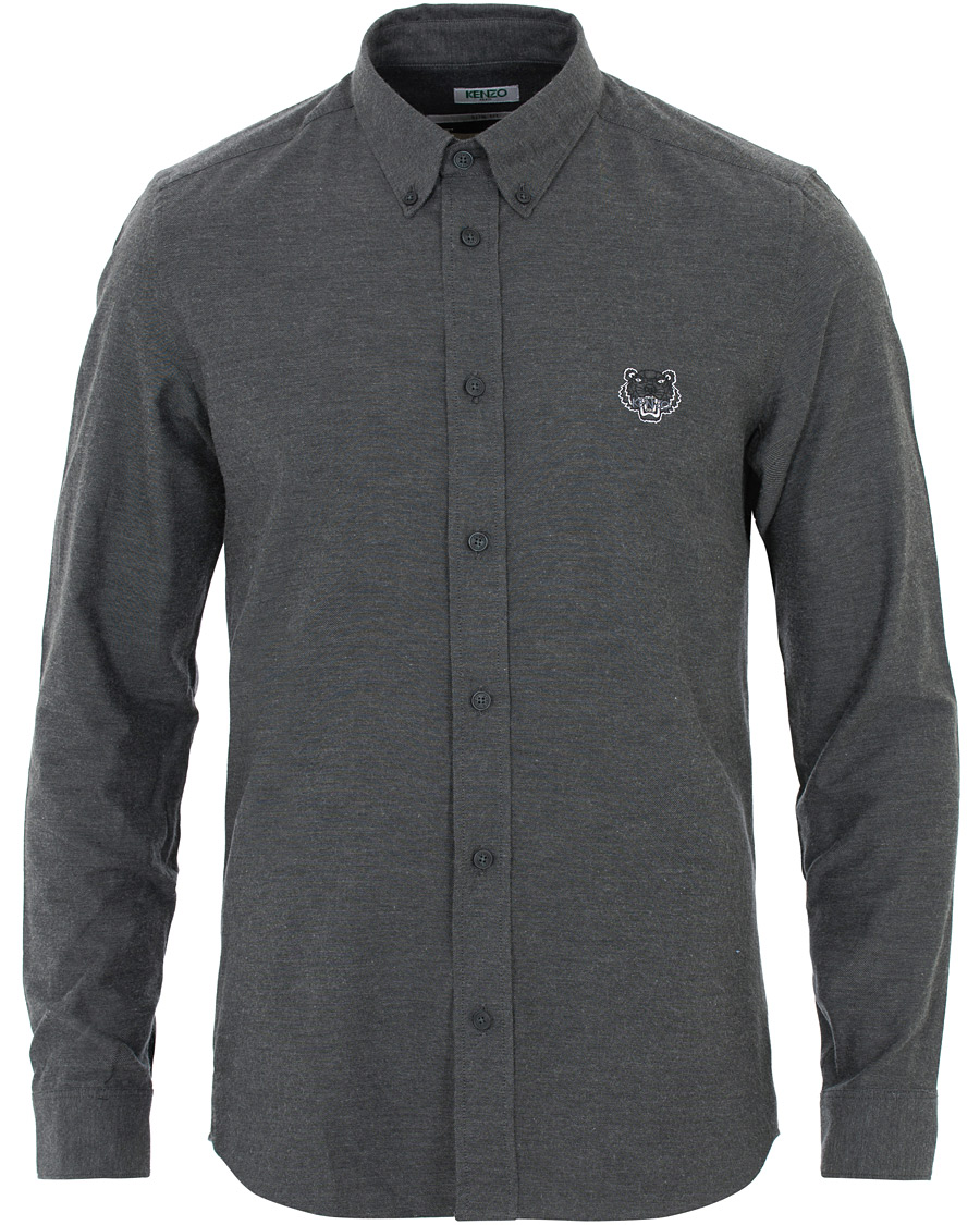 Herren | Hemden | KENZO | Slim Fit Urban Flannel Shirt Grey