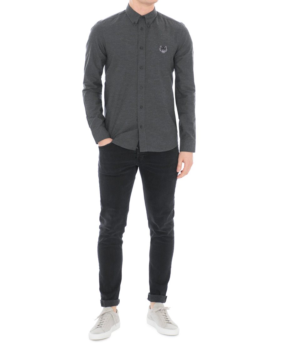 Herren | Hemden | KENZO | Slim Fit Urban Flannel Shirt Grey