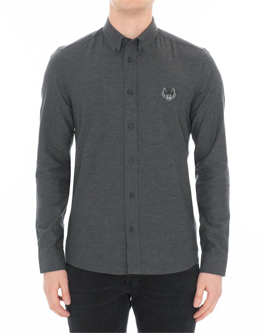 Herren | Hemden | KENZO | Slim Fit Urban Flannel Shirt Grey