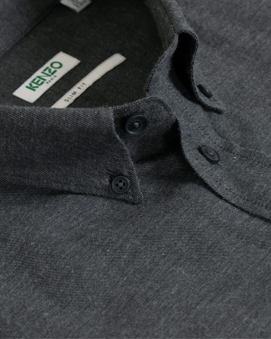 Herren | Hemden | KENZO | Slim Fit Urban Flannel Shirt Grey