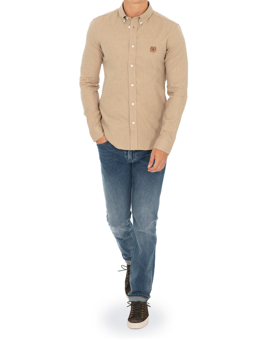 Herren | Hemden | KENZO | Slim Fit Urban Flannel Shirt Beige