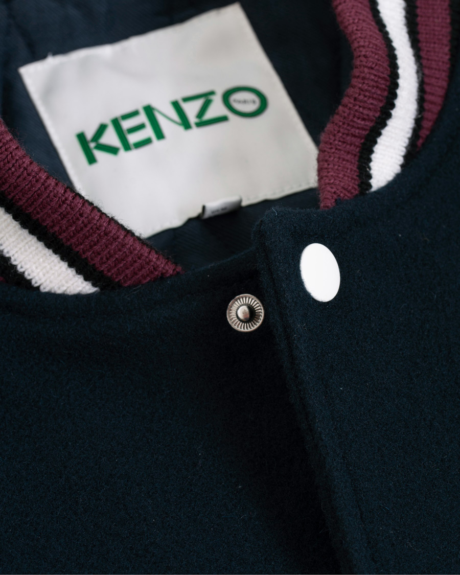 Herren | Jacken | KENZO | Wool&Leather Varsity Jacket Navy