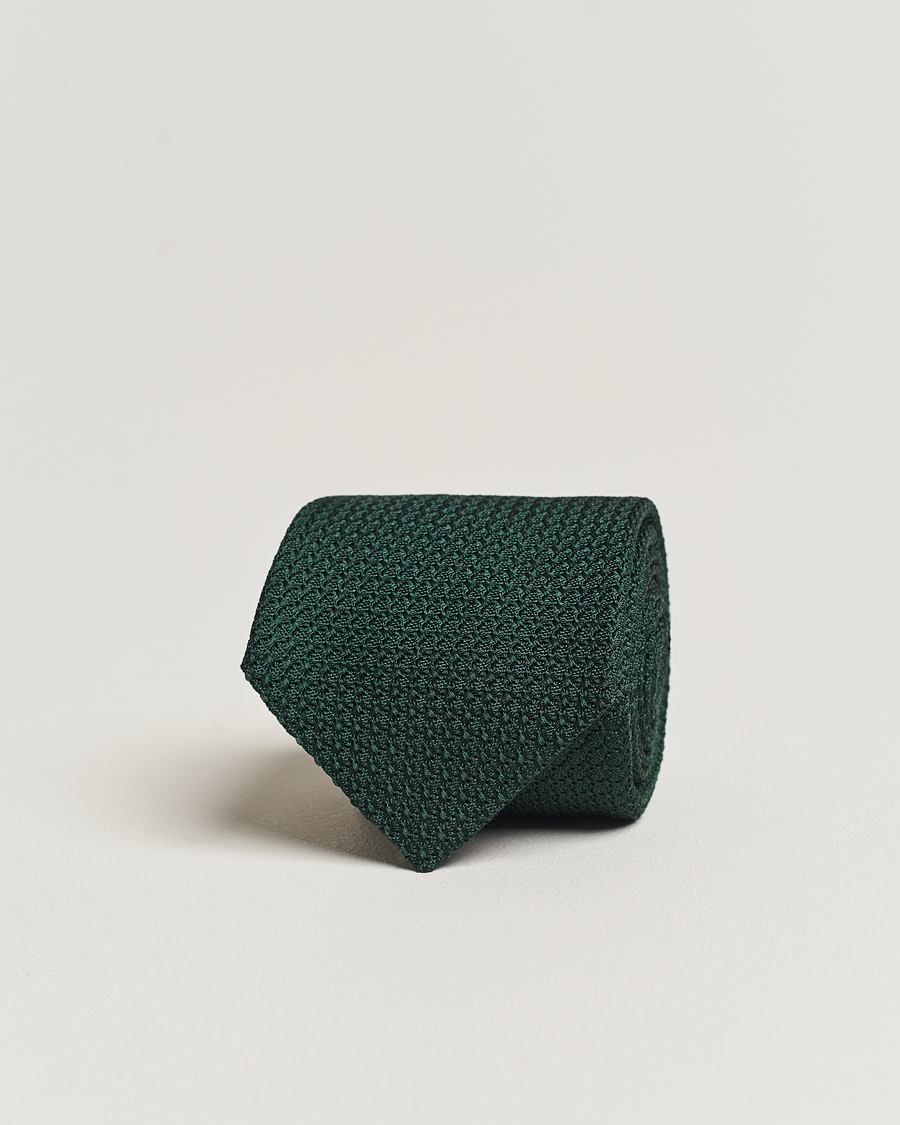 Herren | Krawatten | Amanda Christensen | Silk Grenadine 8 cm Tie Green