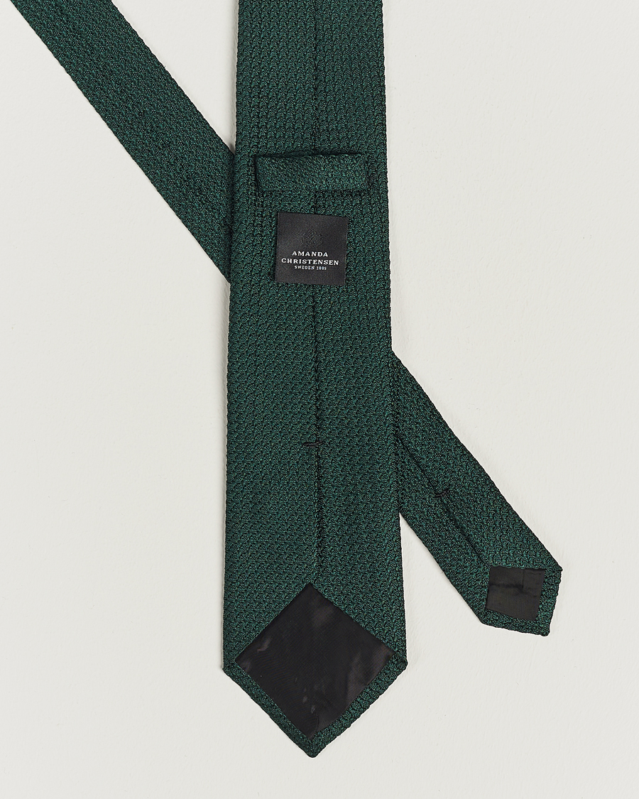 Herren | Krawatten | Amanda Christensen | Silk Grenadine 8 cm Tie Green