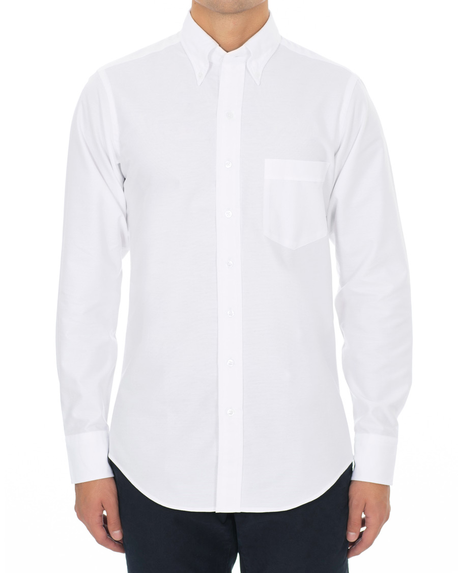 Herren | Hemden | Drake's | Regular Fit Oxford BD Shirt White
