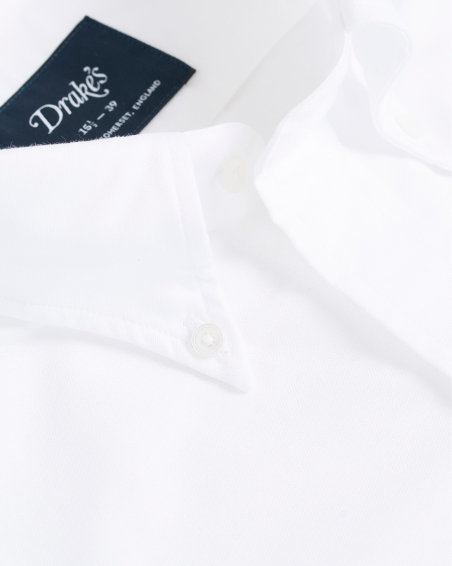 Herren | Hemden | Drake's | Regular Fit Oxford BD Shirt White
