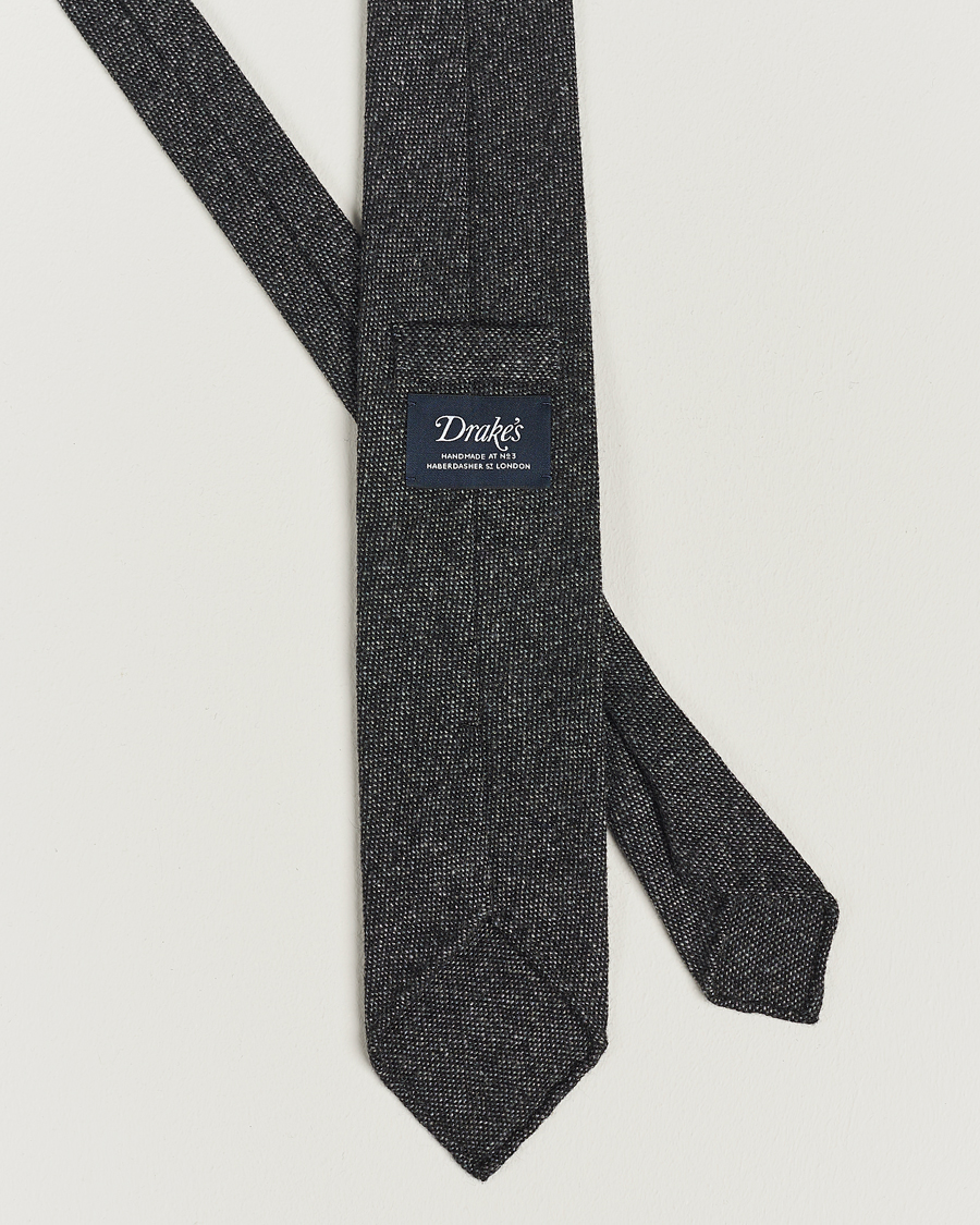 Herren | Krawatten | Drake's | Cashmere 8 cm Tie Grey/Black