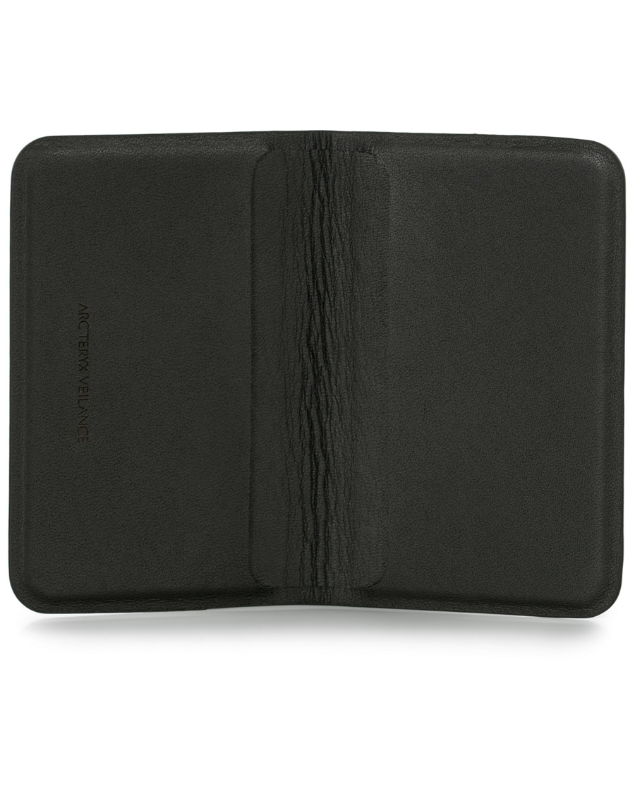 Herren | Arc'Teryx Veilance Casing Card Laminated Leather Wallet Black | Arc'teryx Veilance | Casing Card Laminated Leather Wallet Black