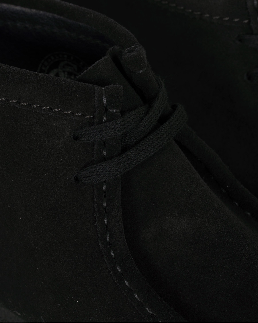 Herren | Clarks Originals Wallabee Boot Black Suede | Clarks Originals | Wallabee Boot Black Suede