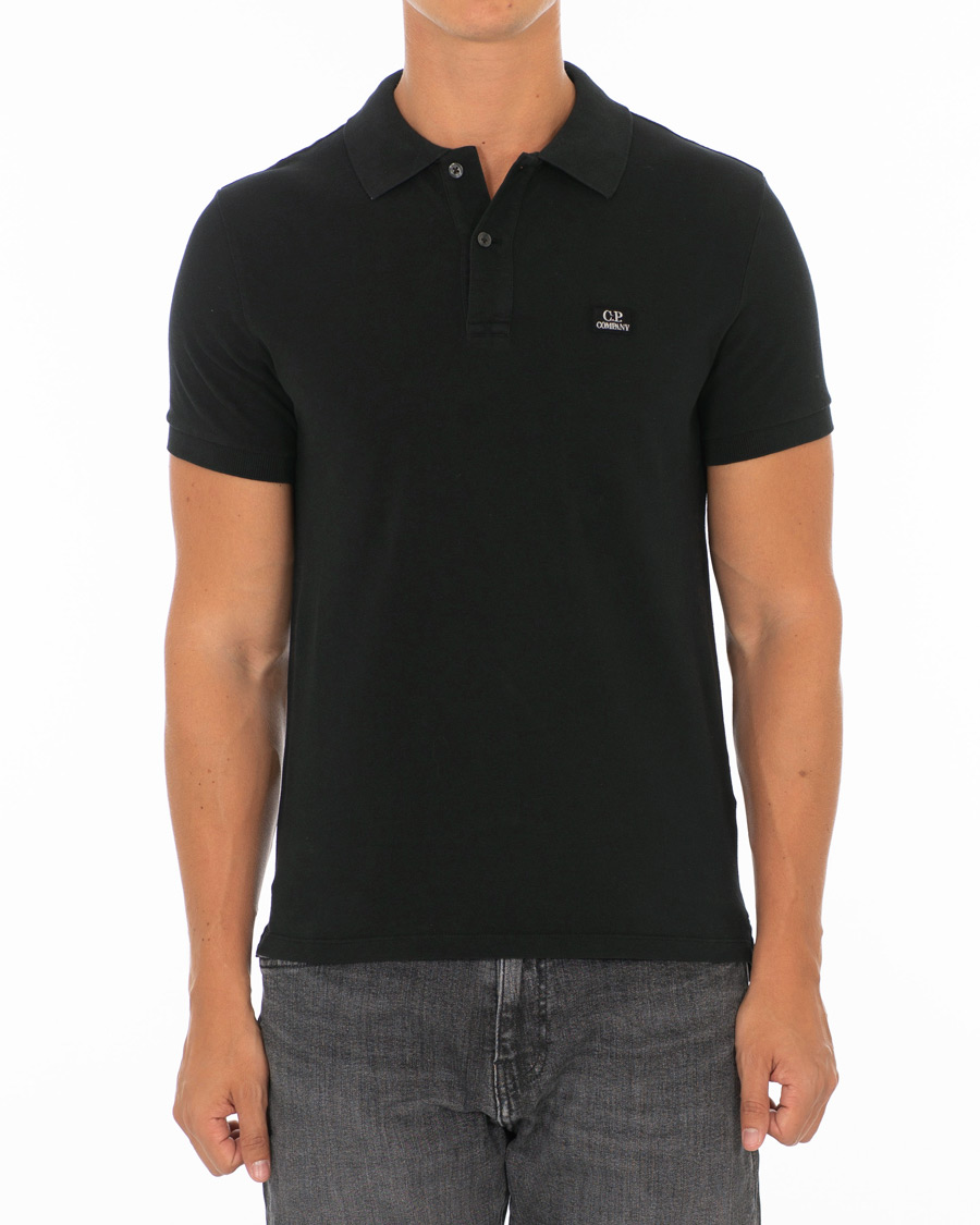 Herren | Poloshirts | C.P. Company | Short Sleeve Logo Polo Shirt Black