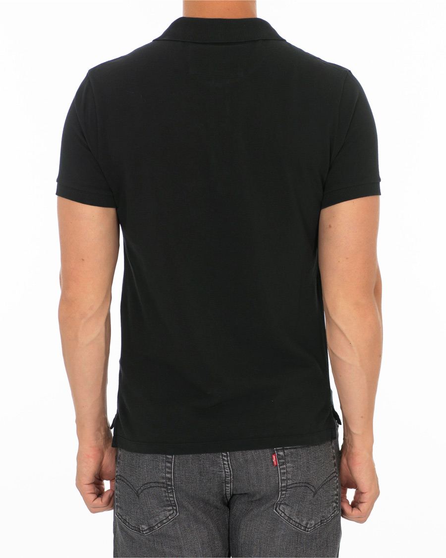 Herren | Poloshirts | C.P. Company | Short Sleeve Logo Polo Shirt Black