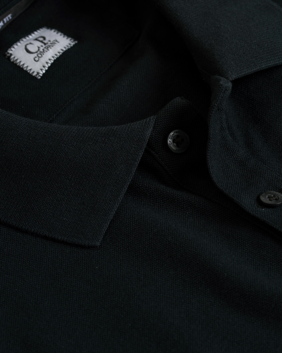 Herren | Poloshirts | C.P. Company | Short Sleeve Logo Polo Shirt Black