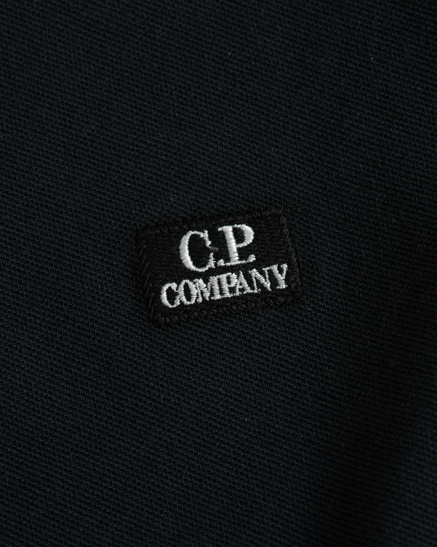 Herren | Poloshirts | C.P. Company | Short Sleeve Logo Polo Shirt Black