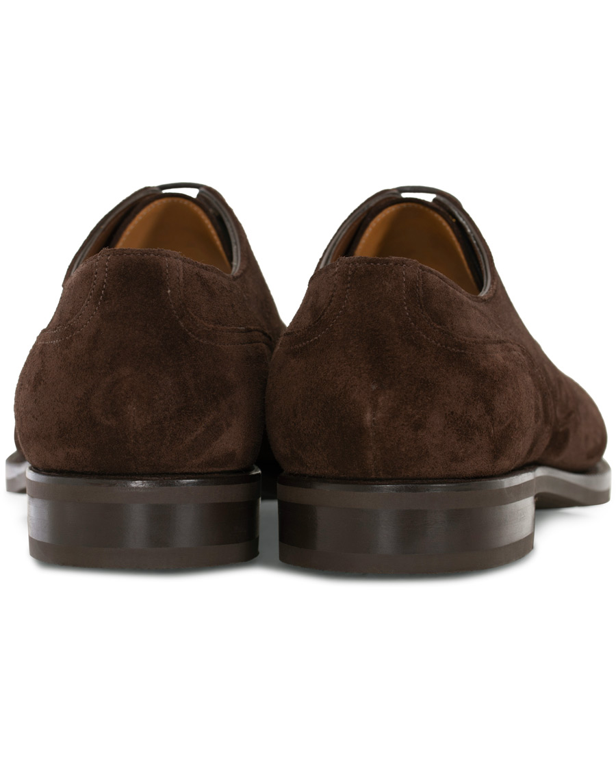 Herren | Edward Green Dover Split Toe R2 Sole Derby Mink Suede | Edward Green | Dover Split Toe R2 Sole Derby Mink Suede