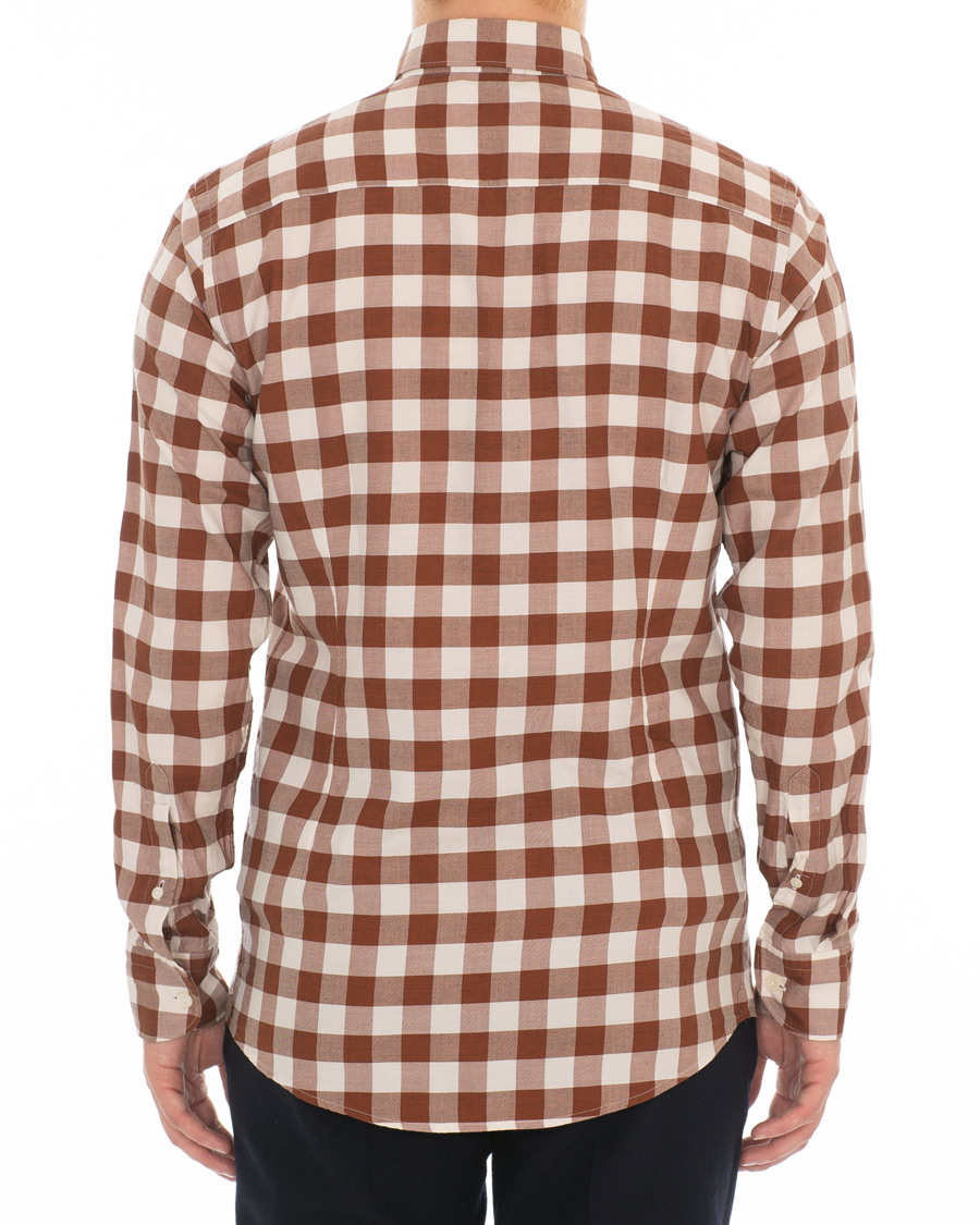 Herren | Hemden | Eton | Slim Fit Twill Button Under Shirt Red/White