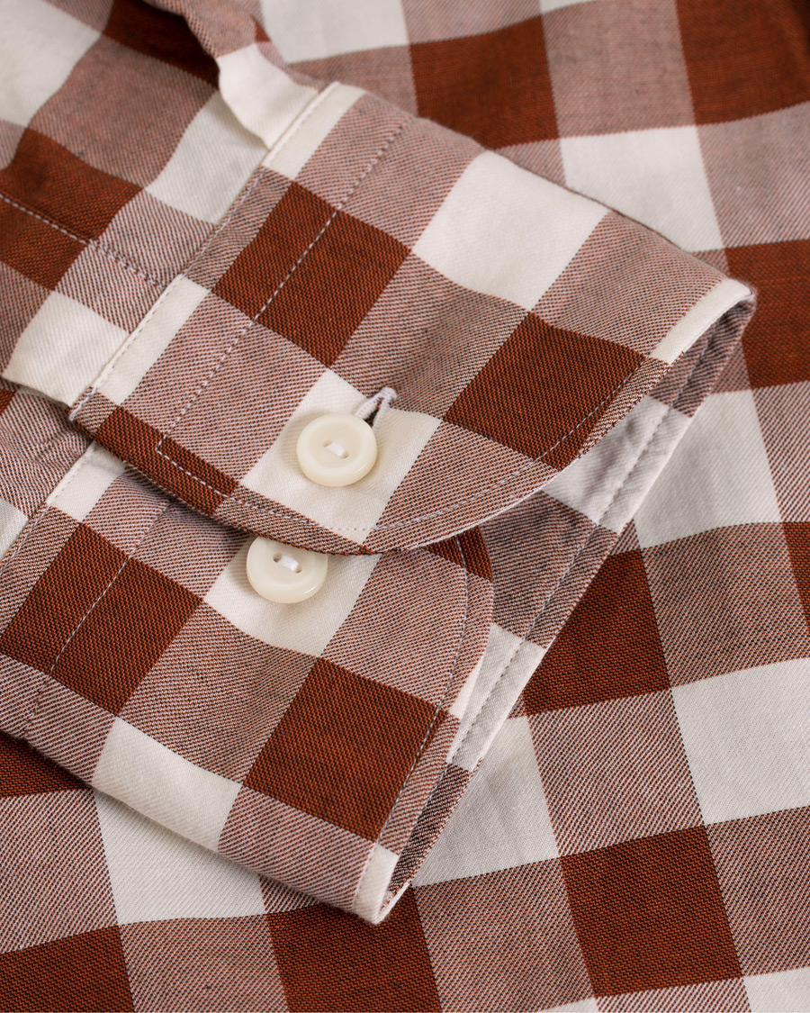 Herren | Hemden | Eton | Slim Fit Twill Button Under Shirt Red/White