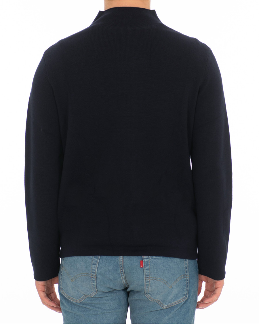Herren | Pullover | Filippa K | Leon Wool/Cotton Full Zip Cardigan Navy
