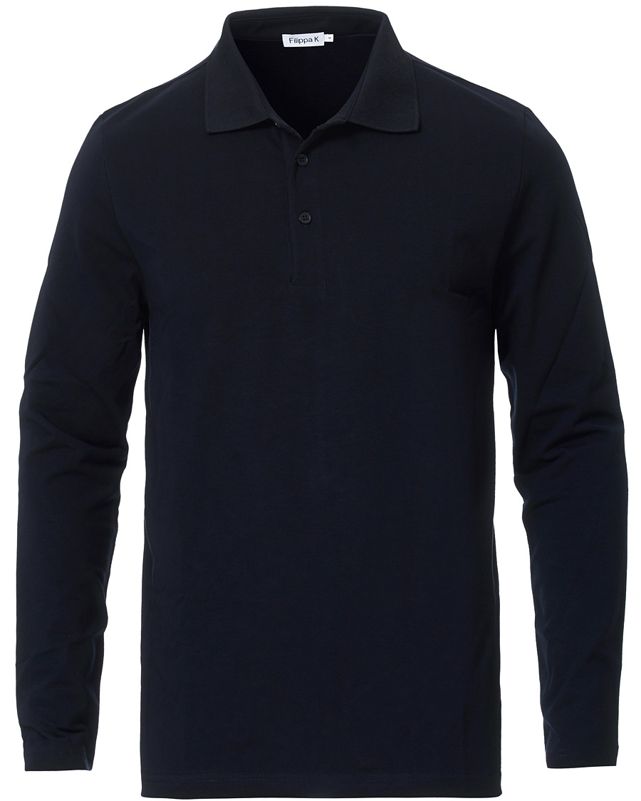 Herren | Pullover | Filippa K | Luke Lycra Poloshirt Navy