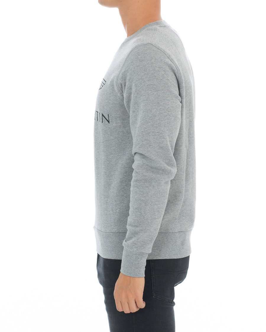 Herren | Pullover | Hackett | Aston Martin Print Crew Neck Grey Marl