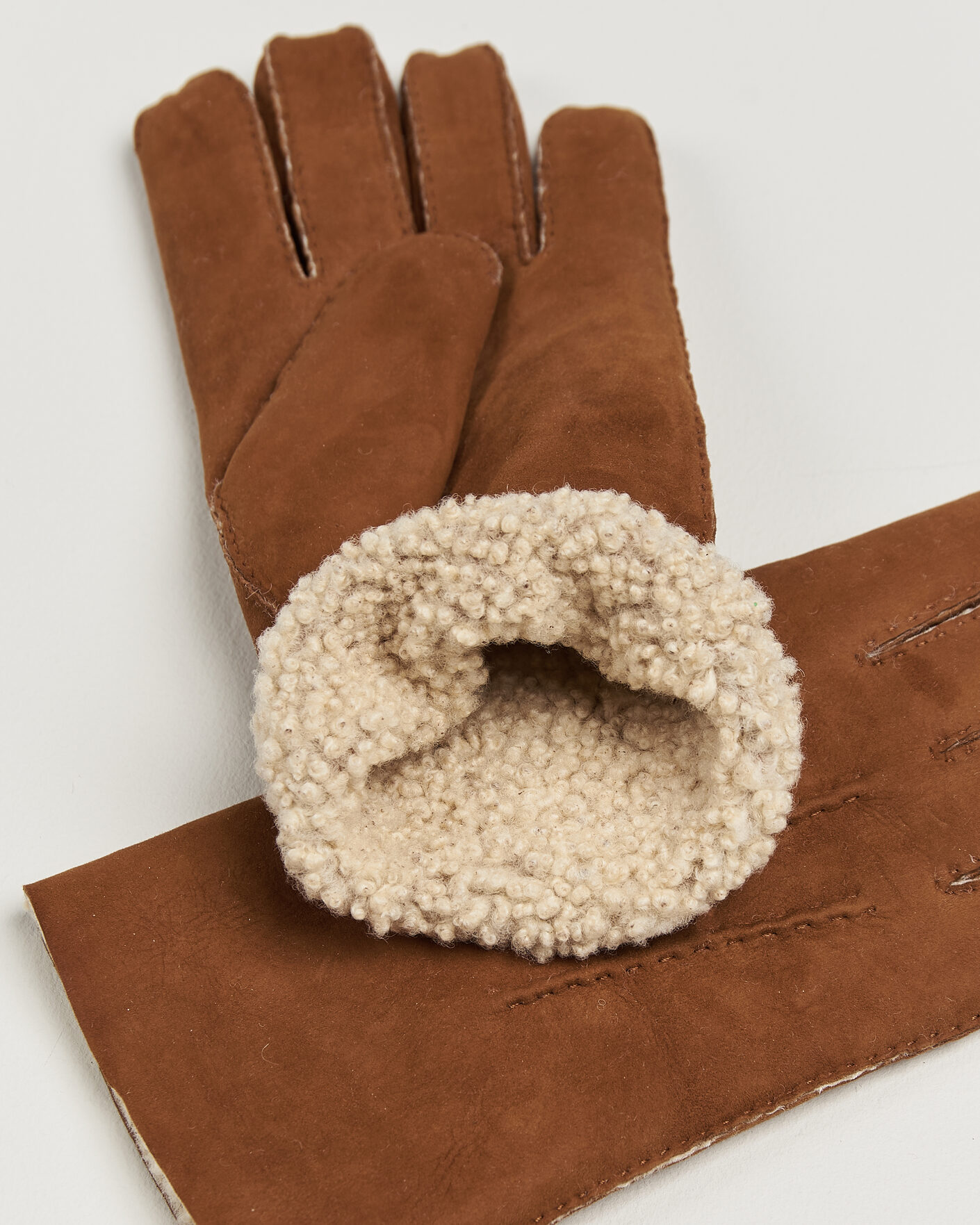 Herren | Handschuhe | Hestra | Lambskin Suede Handsewn Glove Congac